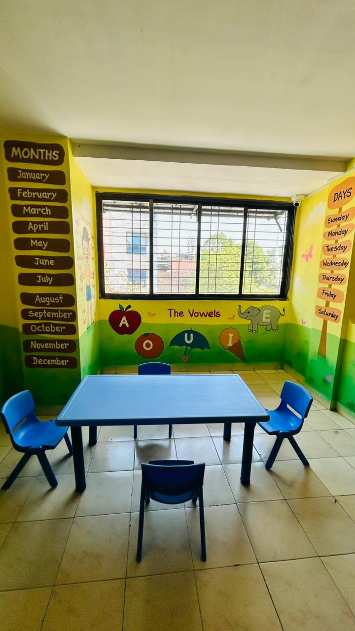 Happy children learning